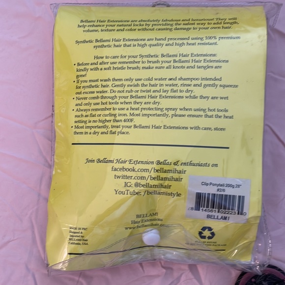 BELLAMI Hair Bellami Hombre Ponytail Extension 20g Synthetic 28